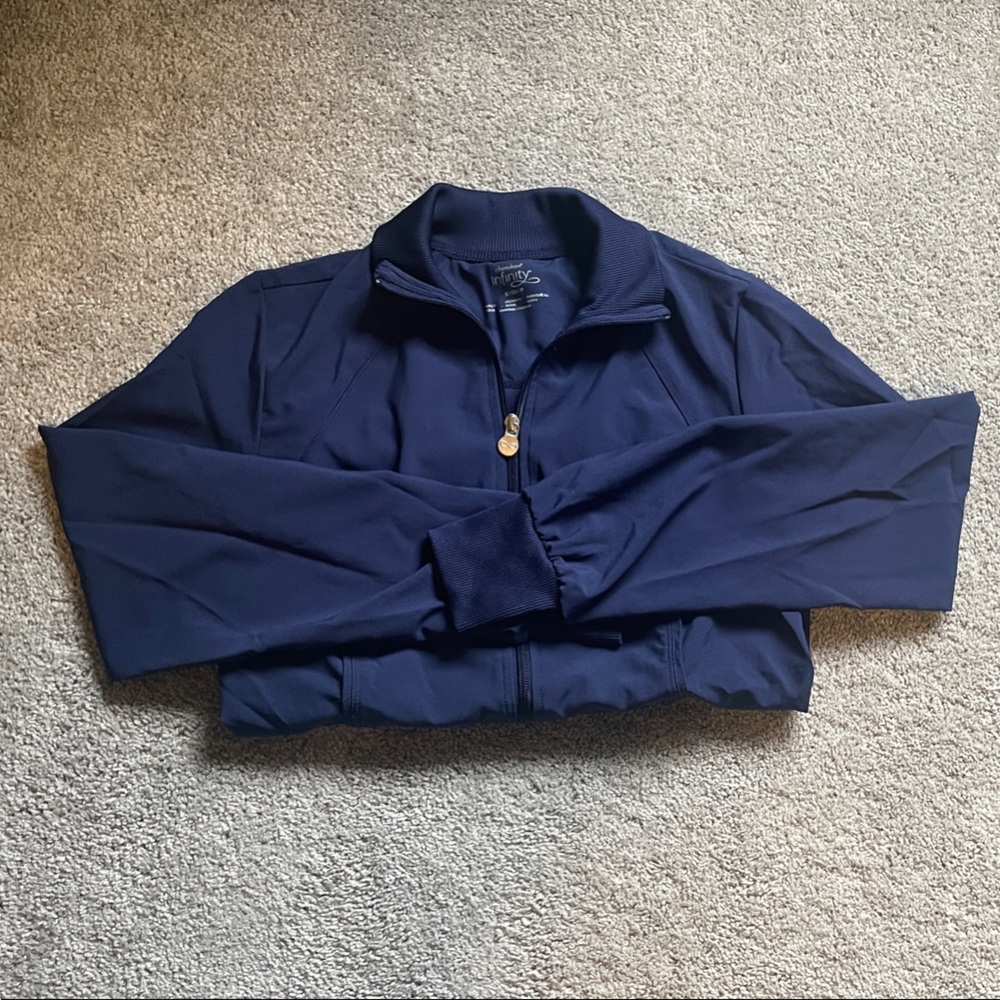 INFINITY Navy Scrub Jacket